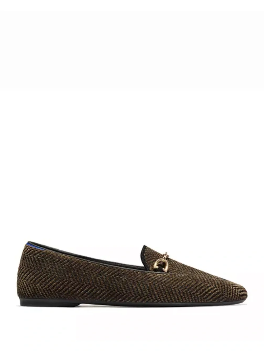 Rothy's Women’s ReVelvet Double Bit Loafer Dark Herringbone Slip-On Loafers Sz 9